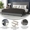 Flash Furniture Gray Queen Platform Bed with Headboard YK-1078-GY-K-GG - alternate 7